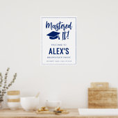 Behaalde het Masters Diploma Afstudeer Welkom  Poster (Keuken)