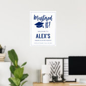 Behaalde het Masters Diploma Afstudeer Welkom  Poster (Thuiskantoor)