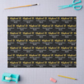 Behaalde het! Zwarte Witte Gouden Script Afgestude Tissuepapier (Craft)