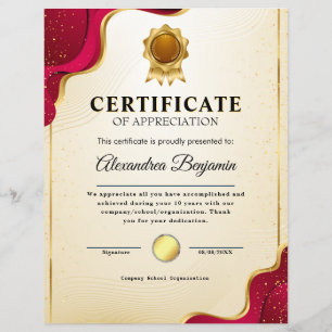 Behalen - Goud blauw certificaat