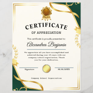 Behalen - Goud blauw certificaat