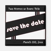 behalve de datum : retro : magneet (Voorkant)