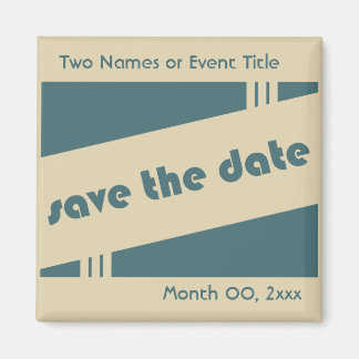 behalve de datum : retro : magneet