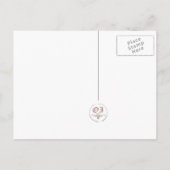 behalve de datum : vlinders : aankondigingskaart (Achterkant)