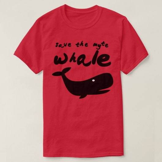 behalve de walvis 9 t-shirt (Design voorkant)