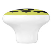 Behalve Gods Adinkra Symbool Ceramic Knob. Keramische Knop (Zijkant)