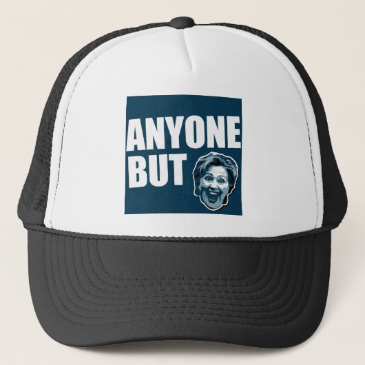 Behalve Hillary Clinton Trucker Hat Pet (Voorkant)