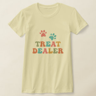 Behandel dealer - kleurrijk Hondenliefhebber T-shirt