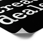 Behandel dealerofferte met Paw Graphic Poster (Hoek)