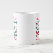 Behandel elke dag als Kerstmis Grote Koffiekop (Voorkant)