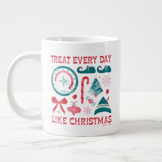 Behandel elke dag als Kerstmis Grote Koffiekop (Links)