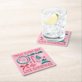 Behandel elke dag als Kerstmis Kartonnen Onderzetters (Insitu)