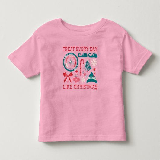 Behandel elke dag als Kerstmis Kinder Shirts (Voorkant)