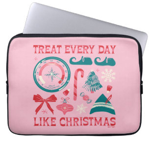 Behandel elke dag als Kerstmis Laptop Sleeve