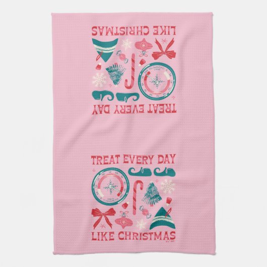 Behandel elke dag als Kerstmis Theedoek (Verticaal)