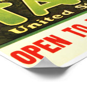 Behandel 'Em Rough'. Doe mee aan de Amerikaanse we Poster (Hoek)