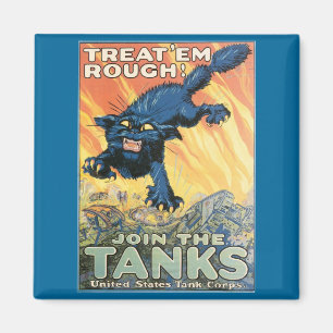 Behandel 'Em Rough - Doe mee met de Tanks! Magneet