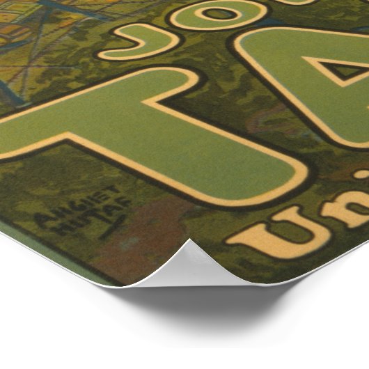 Behandel 'em Rough' - Doe mee met de Tanks Poster (Hoek)