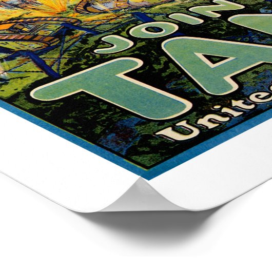 Behandel 'em Rough' - Doe mee met de Tanks Poster (Hoek)