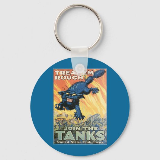 Behandel 'Em Rough - Doe mee met de Tanks! Sleutelhanger (Voorkant)