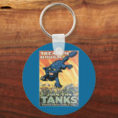 Behandel 'Em Rough - Doe mee met de Tanks! Sleutelhanger (Voorkant)