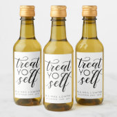 Behandel je eigen kalligrafie stijl bruiloft wijn etiket (Flessen)