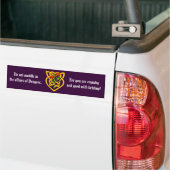 Behandel je niet in de zaken van Dragons. Bumpersticker (Op Truck)