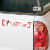 Behandel je niet in de zaken van Dragons. Bumpersticker (Op Truck)