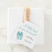 Behandel je Teenslippers met dansvoeten Bedankjes Labels (In situ)