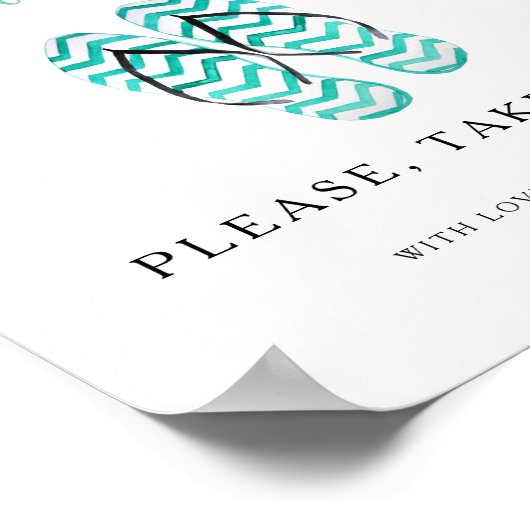 Behandel je Teenslippers met dansvoeten Poster (Hoek)