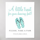 Behandel je Teenslippers met dansvoeten Poster (Voorkant)