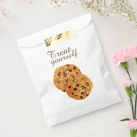 Behandel jezelf Chocolade Chip Cookies Bedankzakje (Gezegeld)
