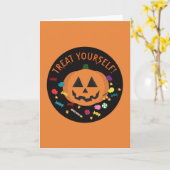 Behandel jezelf! kaart (Gele Bloem)