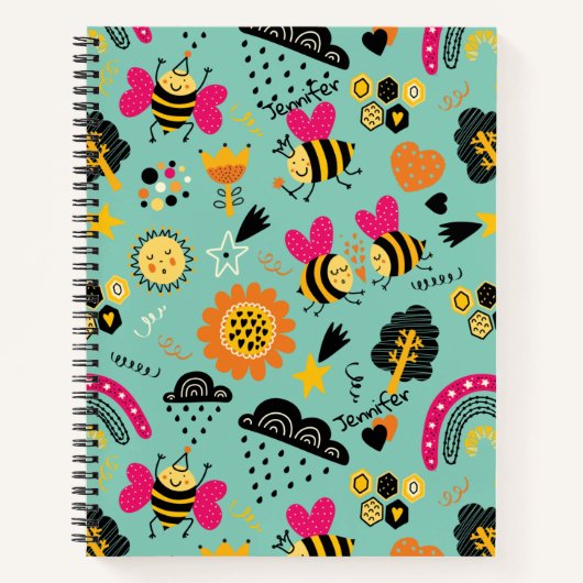 Behandel me de Kleur van de Naam op AchterNotitieb Notitieboek (Voorkant)