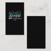 Behandel mensen met gelijke kindheid van liefde visitekaartje (Voorkant / Achterkant)