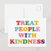 Behandel mensen met kindheid briefkaart (Voorkant / Achterkant)