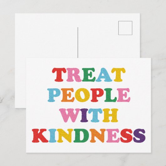 Behandel mensen met kindheid briefkaart (Voorkant / Achterkant)