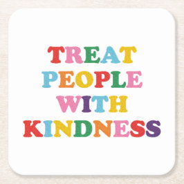 Behandel mensen met kindheid kartonnen onderzetters