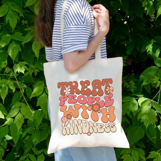 Behandel mensen met knijpheid, Cute Boho Retro Chi Tote Bag
