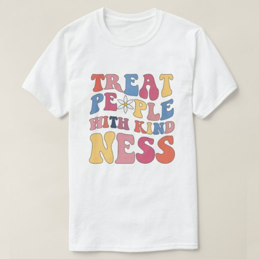 Behandel mensen met Shirt van de Kindness, Trendy (Design voorkant)