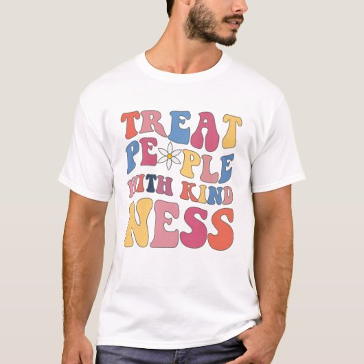 Behandel mensen met Shirt van de Kindness, Trendy  (Voorkant)