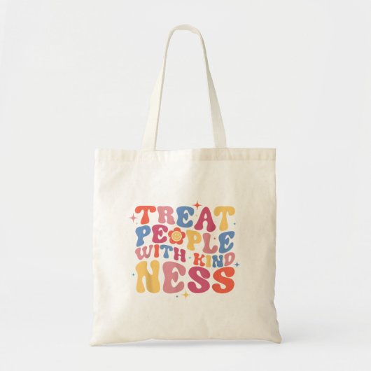 Behandel mensen met Shirt van de Kindness, Trendy  Tote Bag (Voorkant)