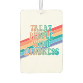 Behandel mensen met vriendelijkheid auto luchtverf luchtverfrisser (Achterkant)