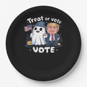 Behandel of stem, Spooky Trumpkin, Halloween Graph Papieren Bordje