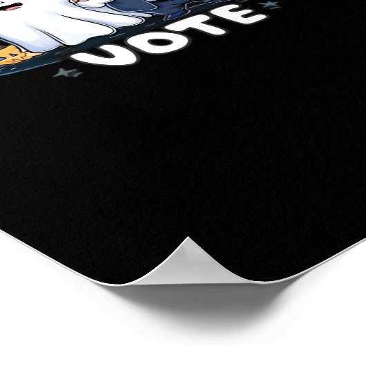 Behandel of stem, Spooky Trumpkin, Halloween Graph Poster (Hoek)