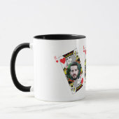 Behandel papa als royalty gepersonaliseerde fotoco mok (Links)