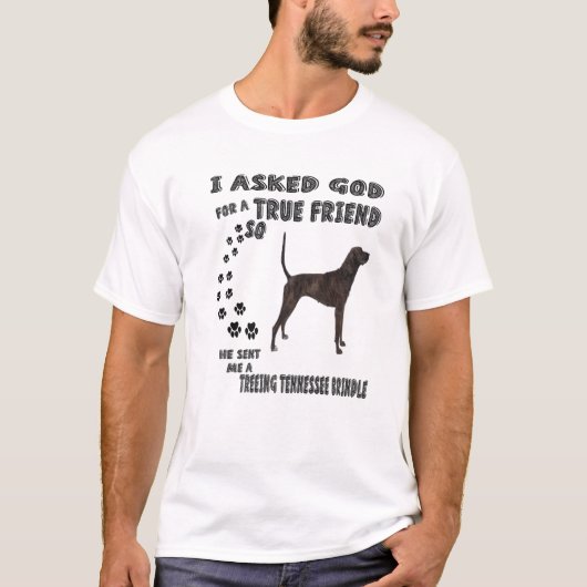 Behandel Tennessee Brindle Quote mam Papa, Brindle T-shirt (Voorkant)