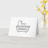 Behandel uw eigen Wenskaart Kaart (Gele Bloem)