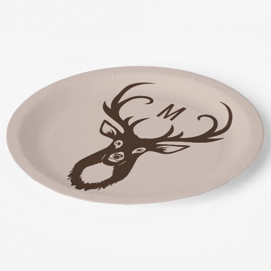 Behandel uw Monogram papieren borden Papieren Bordje (Gekanteld)