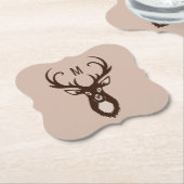 Behandel uw Monogram papieren onderzetters (Gekanteld)